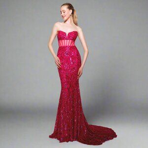 The Secret Dress raspberry pink sequin dress, sizes 2 & 4, NEW WITH TAGS!